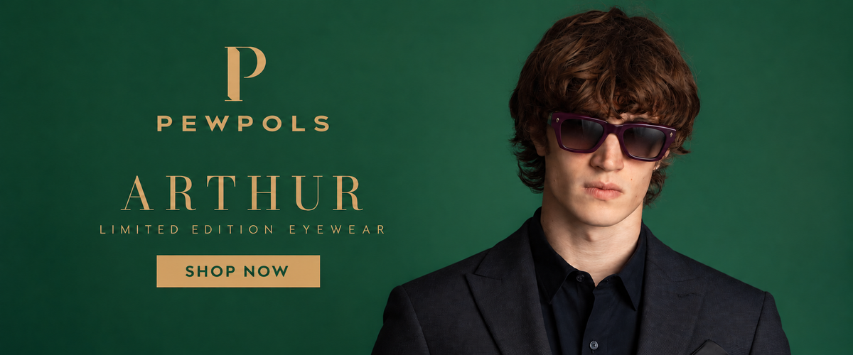 PEWPOLS Arthur limited edition eyewear desktop banner