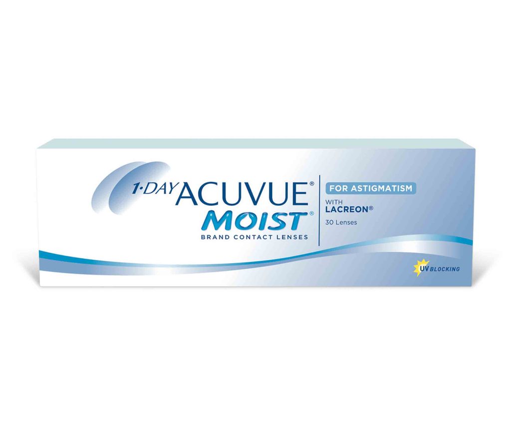 JOHNSON & JOHNSON 1-DAY ACUVUE MOIST FOR ASTIGMATISM - Daily (Pack of 30 lenses)