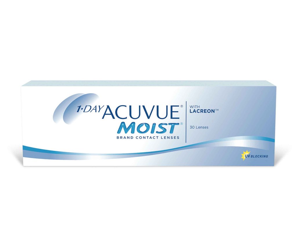 JOHNSON & JOHNSON  1-DAY ACUVUE MOIST - Daily (Pack of 30 lenses)