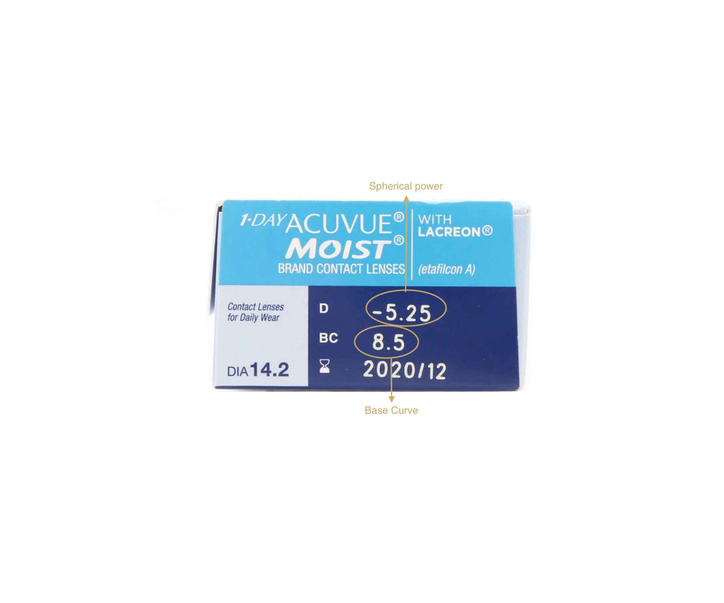 JOHNSON & JOHNSON  1-DAY ACUVUE MOIST - Daily (Pack of 30 lenses)