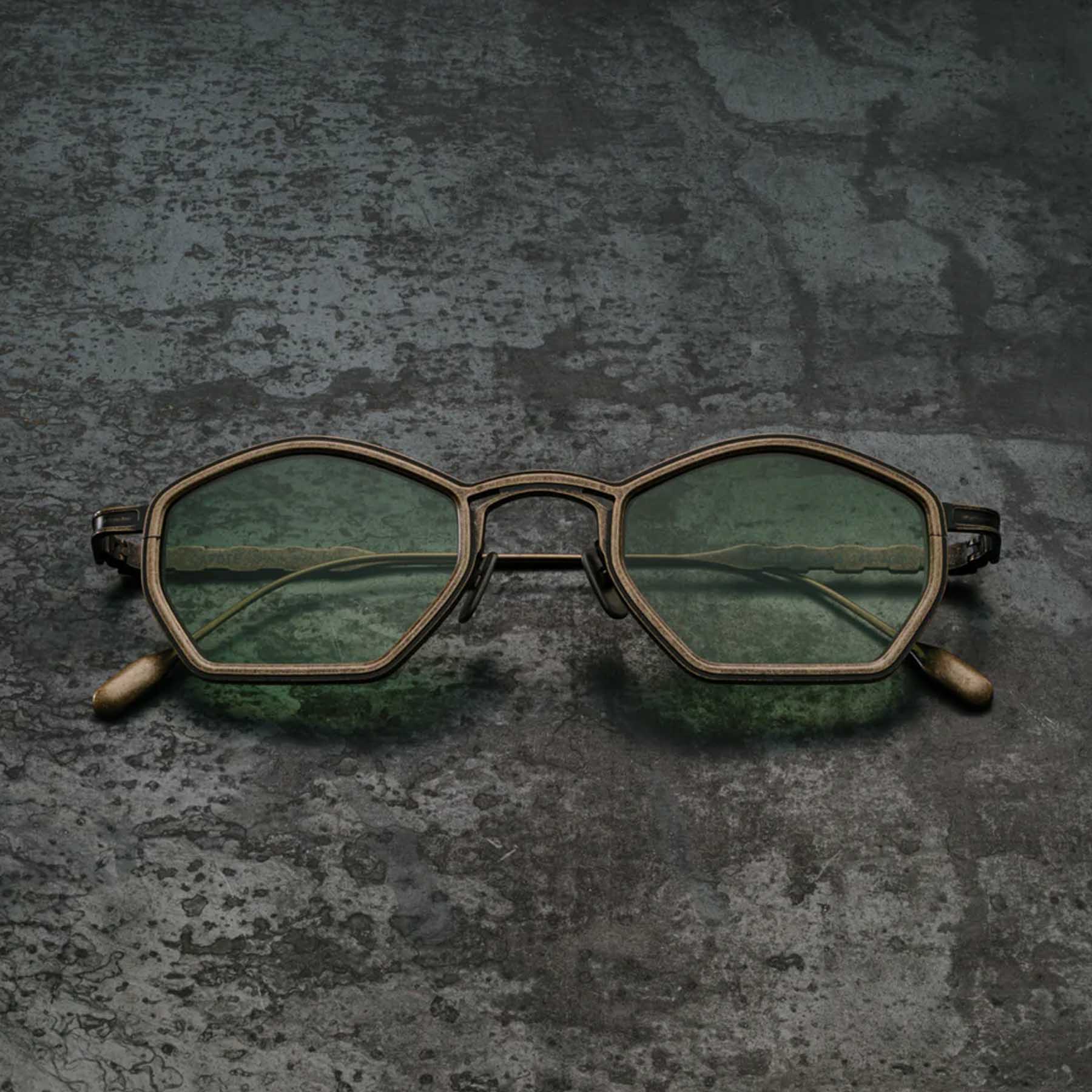 ACX128  ANTIQUE GOLD / GREEN GRADIENT 46