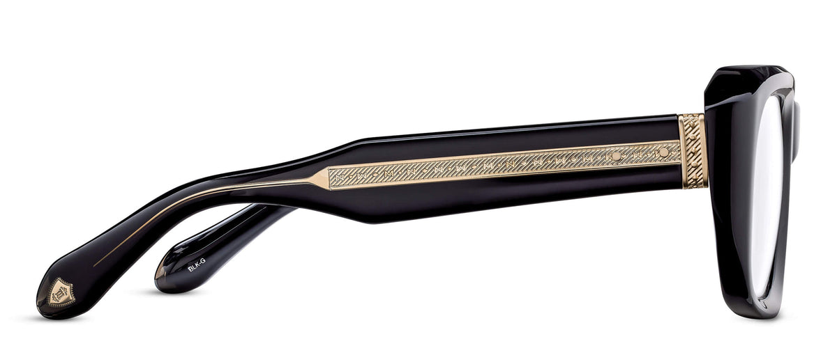Matsuda M1036 Black / Gold Optical Frame view 3