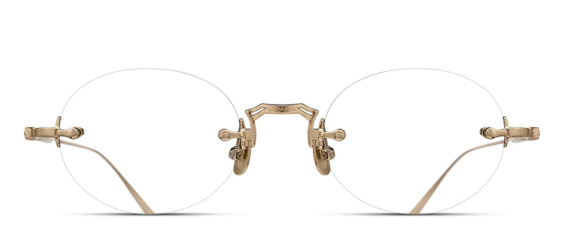 Matsuda M5015.RX Brushed Gold Optical Frame front view
