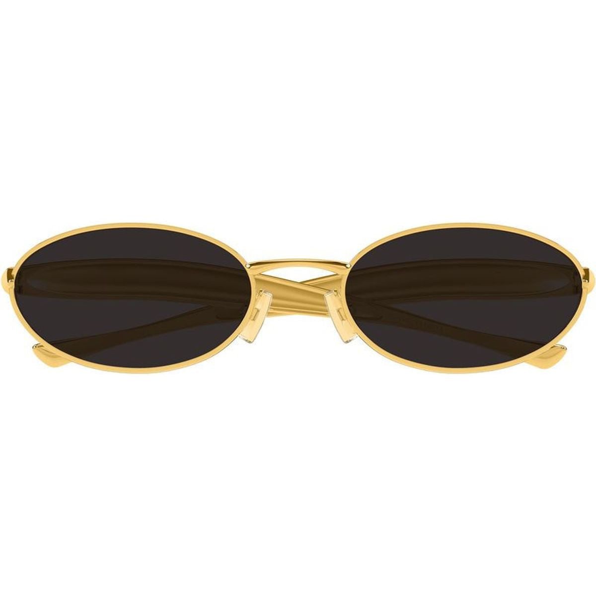 Bottega Veneta BV1386S 001 gold grey sunglasses front view