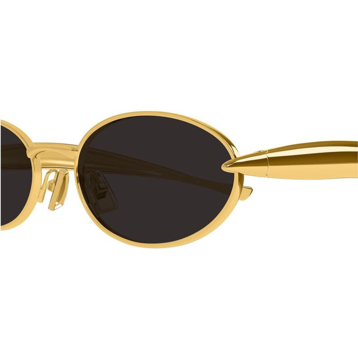 Bottega Veneta BV1386S 001 sculptural Sardine temple detail