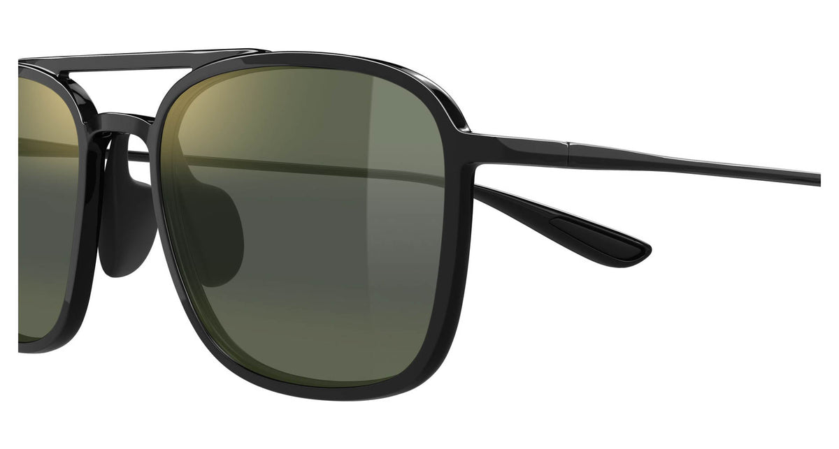 Maui Jim Keokea MJ0447S 021 black green sunglasses detail view