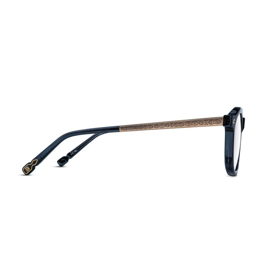 M2068 DARK NAVY CRYSTAL BRUSHED GOLD CLEAR