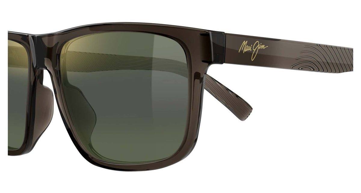 Maui Jim Puali MJ0363S 004 brown green sunglasses detail view