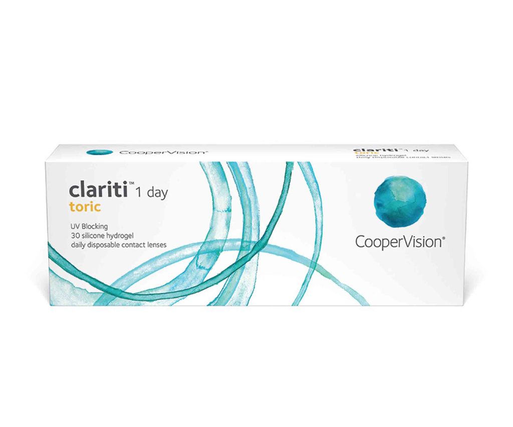 COOPERVISION  CLARITI 1 DAY TORIC FOR ASTIGMATISM - Daily (Pack of 30 lenses)